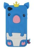 Capa Porquinho Azul - Iphone 4 / 4s
